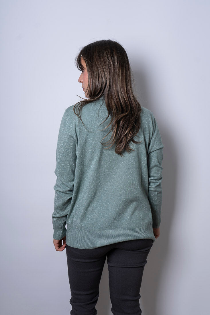 Sweater Beatle brillante - Verde agua
