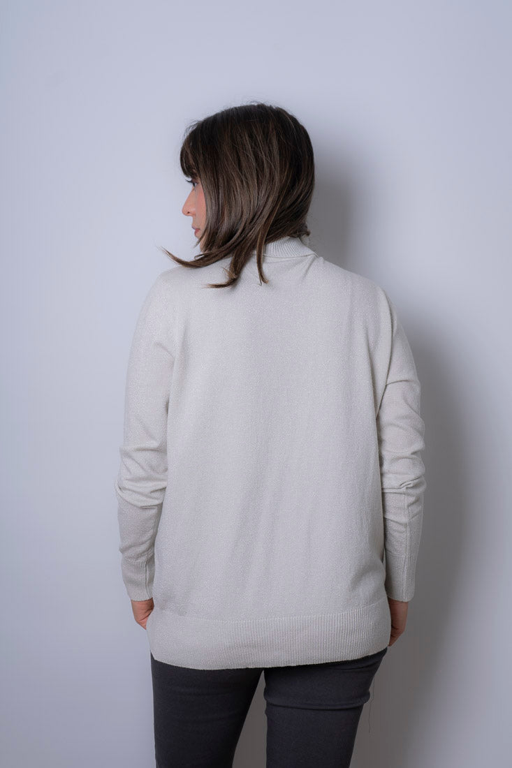 Sweater Beatle brillante - Blanco