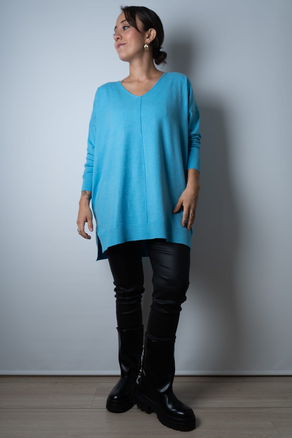 Sweater Laica - Celeste