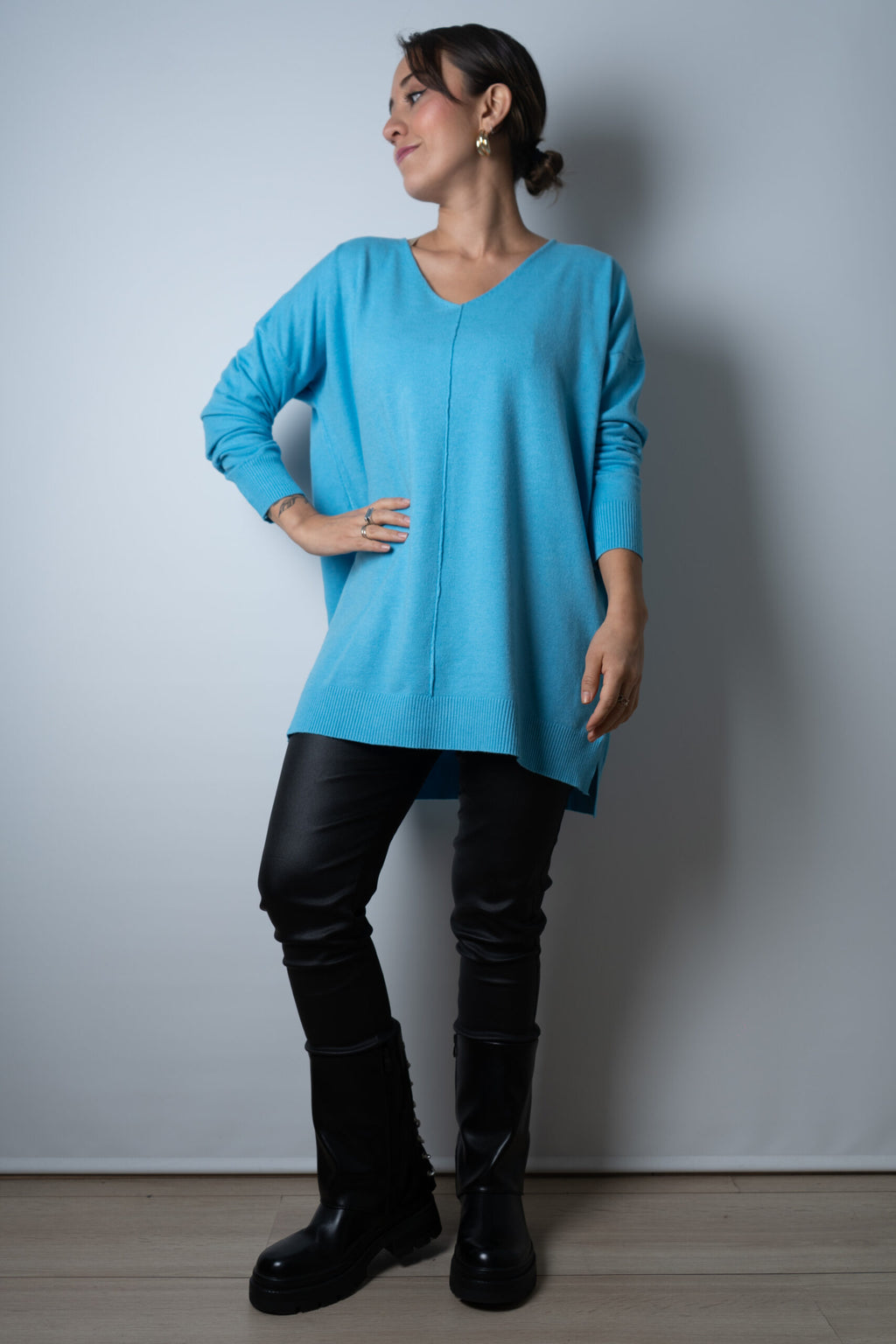 Sweater Laica - Celeste