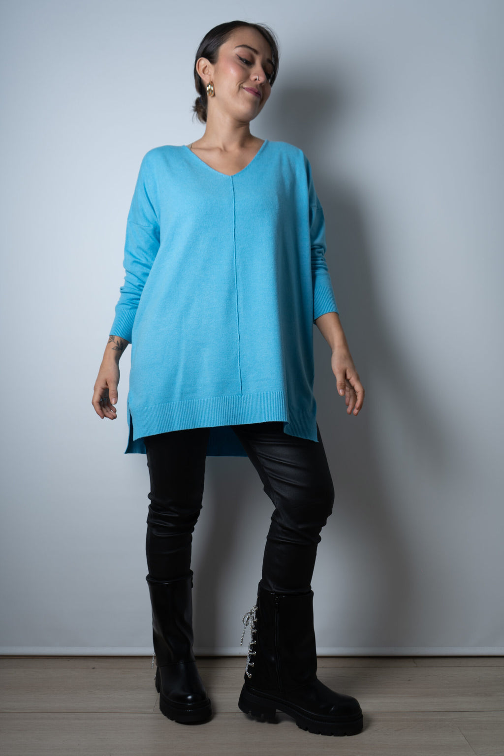 Sweater Laica - Celeste
