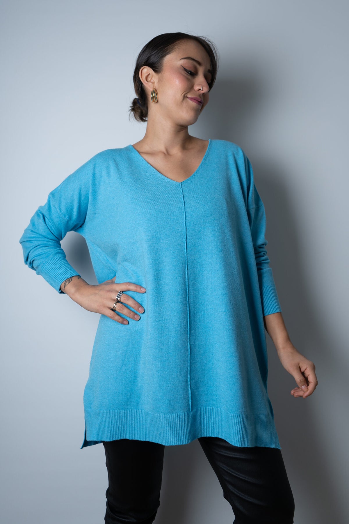 Sweater Laica - Celeste