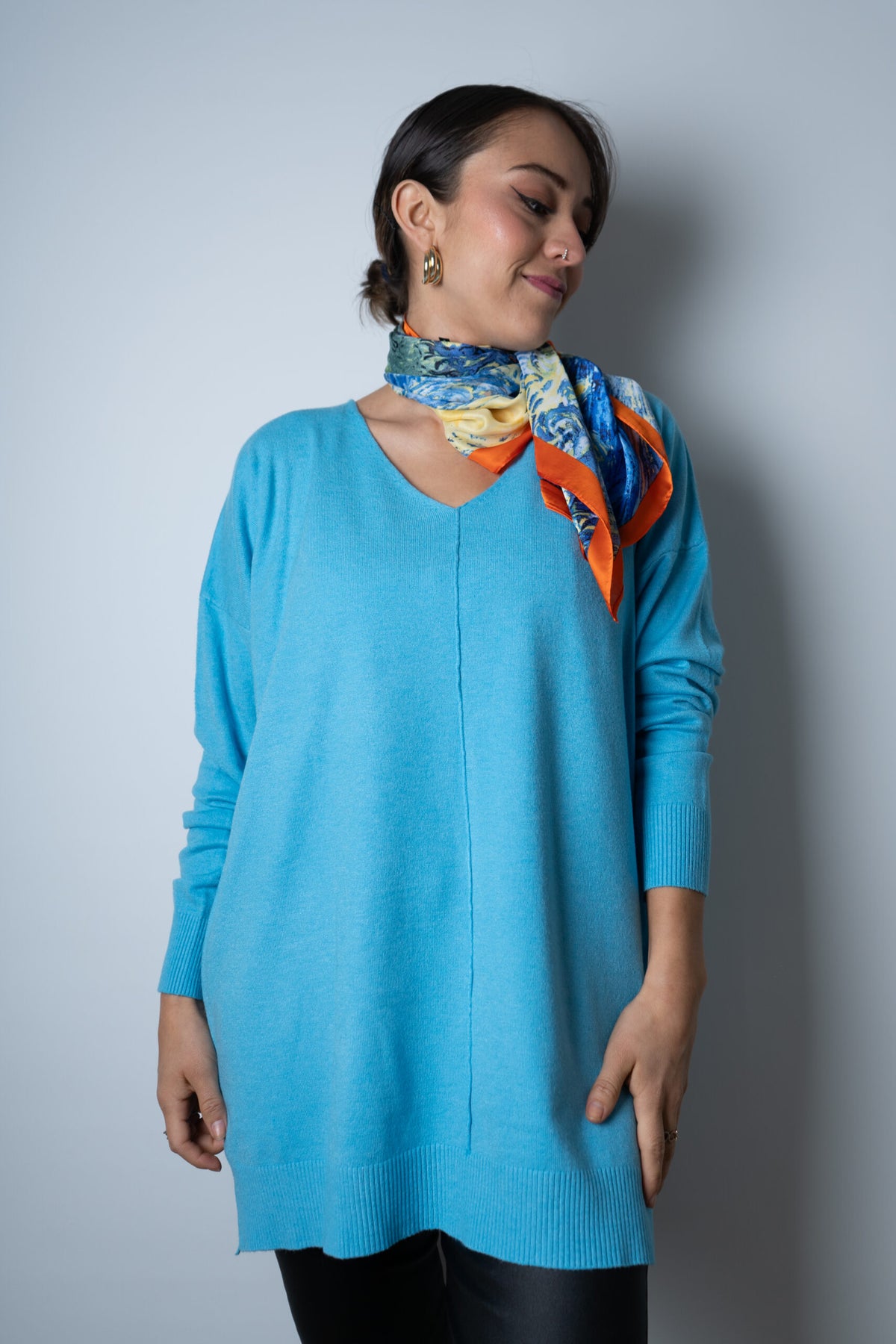 Sweater Laica - Celeste