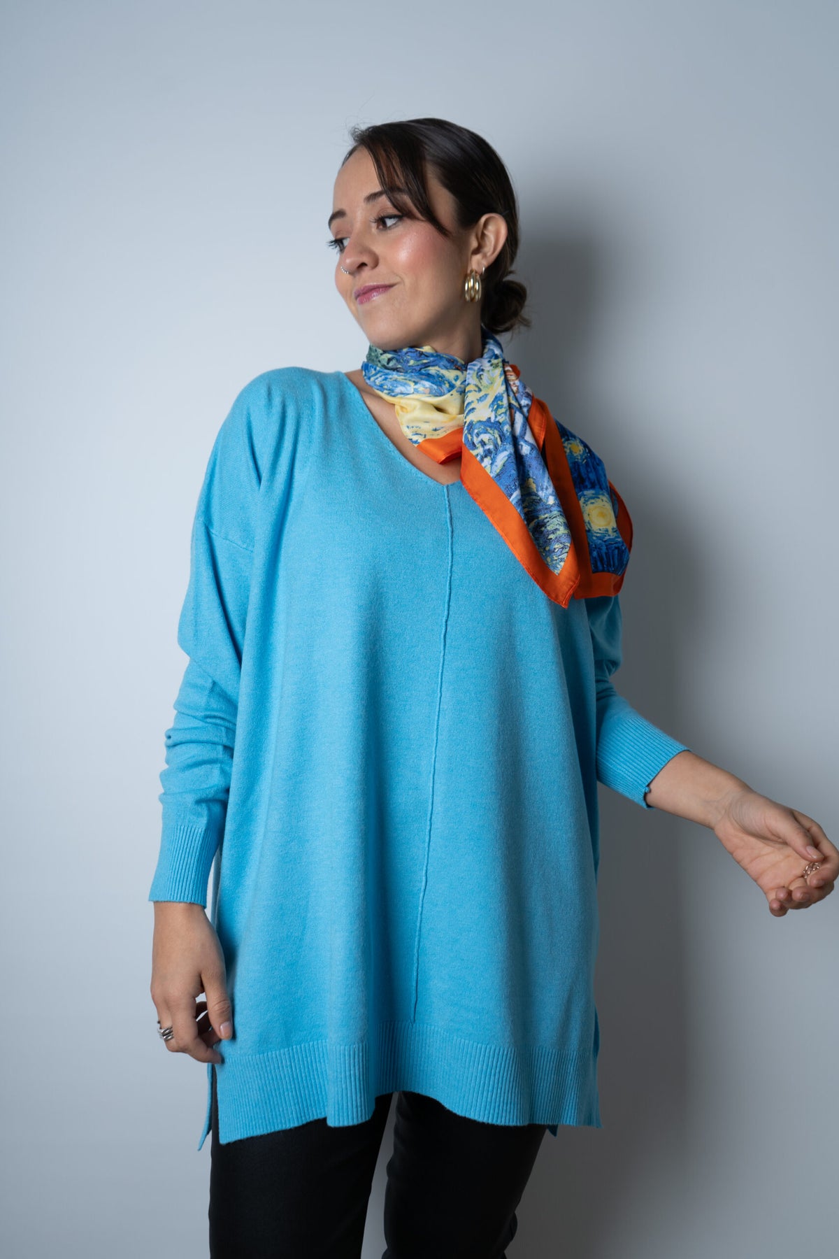 Sweater Laica - Celeste