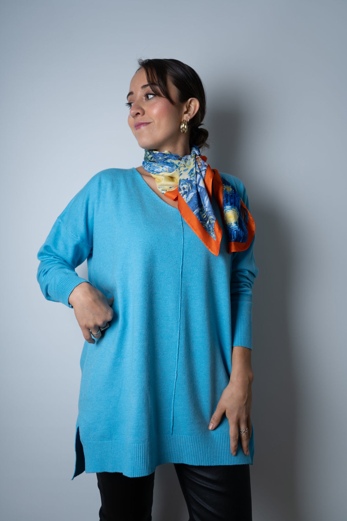 Sweater Laica - Celeste