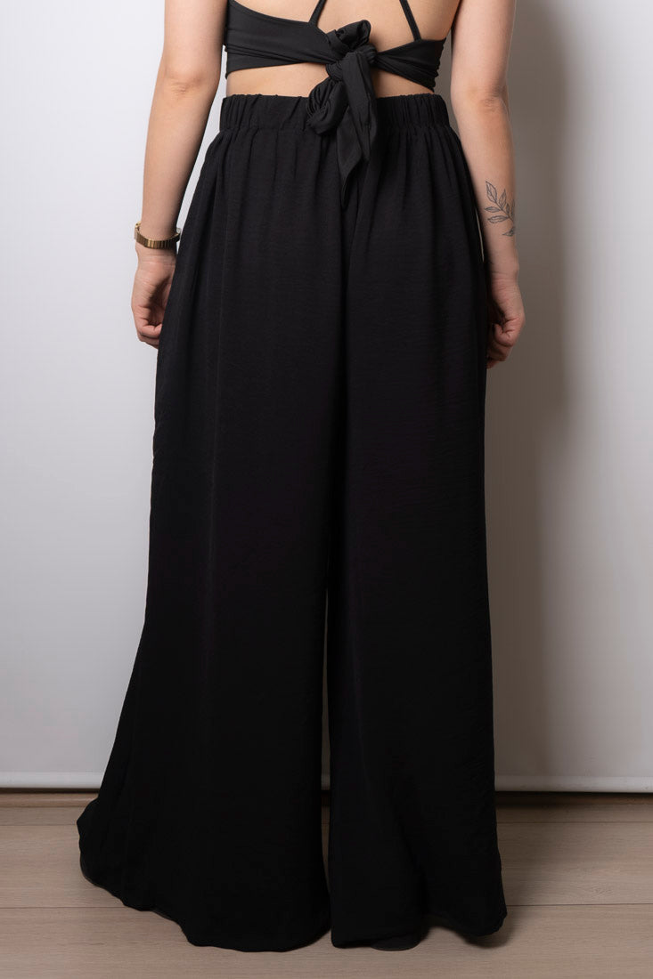 Pantalon Palazzo Aurora - Negro