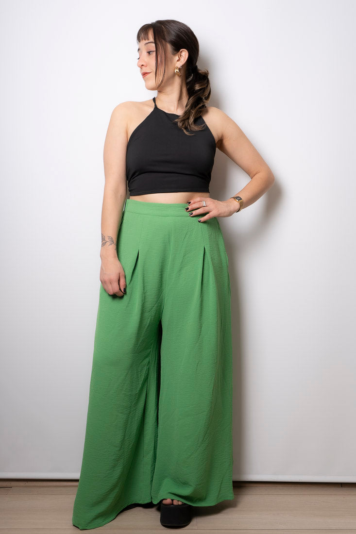 Pantalon Palazzo Aurora - Verde