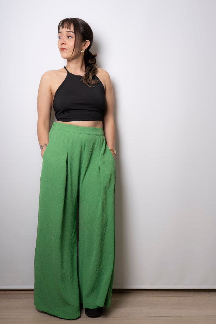 Pantalon Palazzo Aurora - Verde