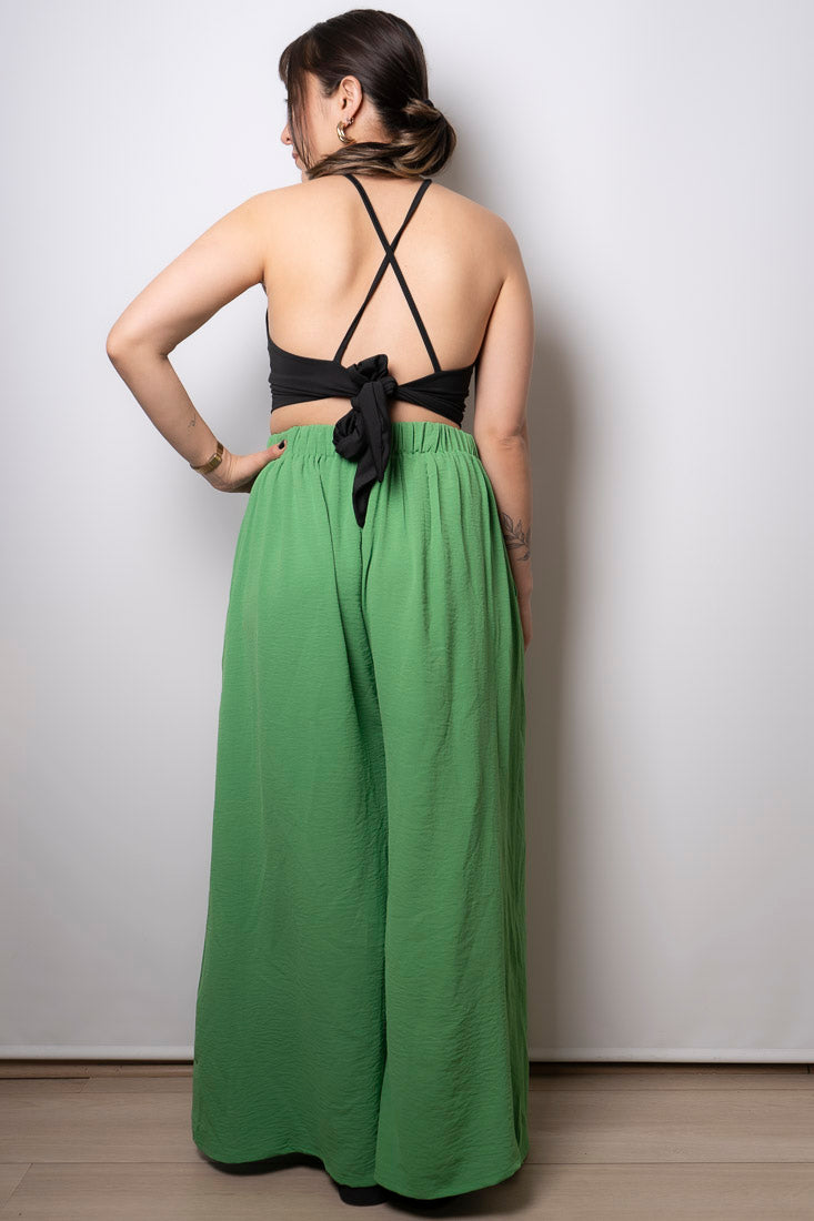 Pantalon Palazzo Aurora - Verde