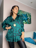 Blusa diseño - Verde oscuro