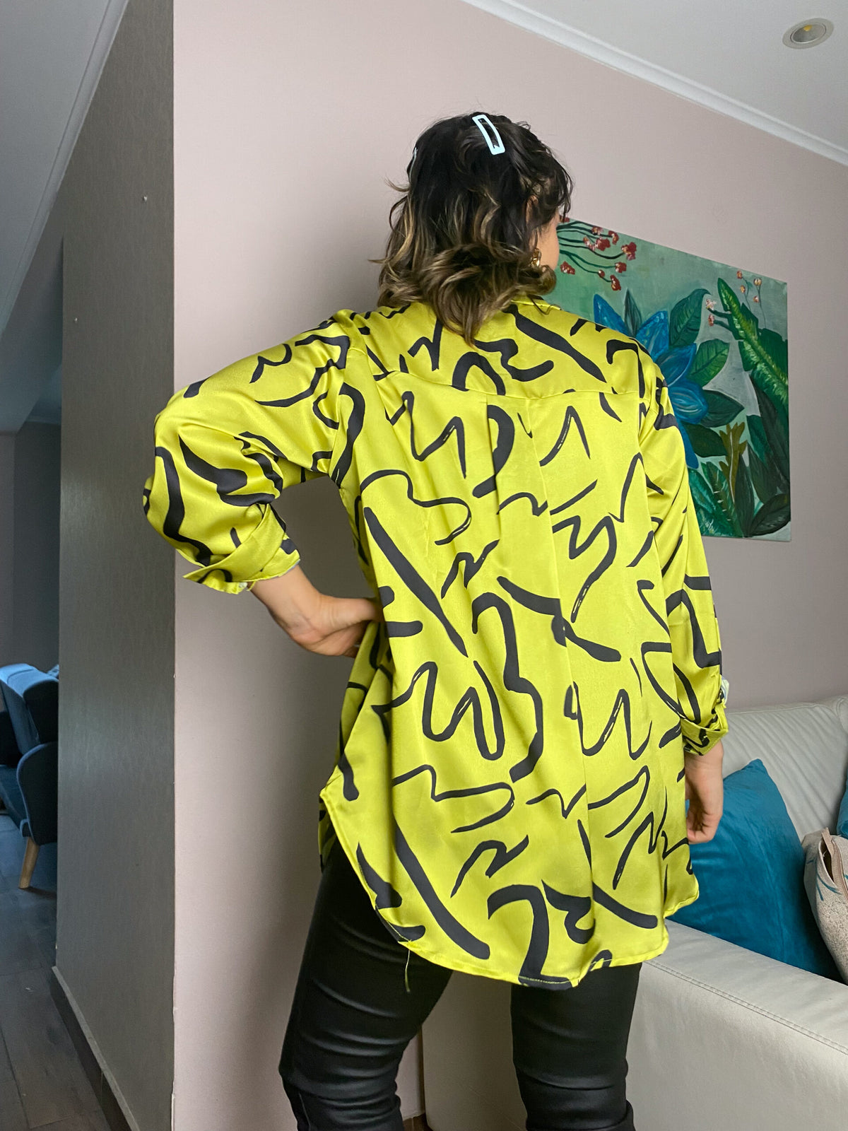 Blusa diseño - Verde claro