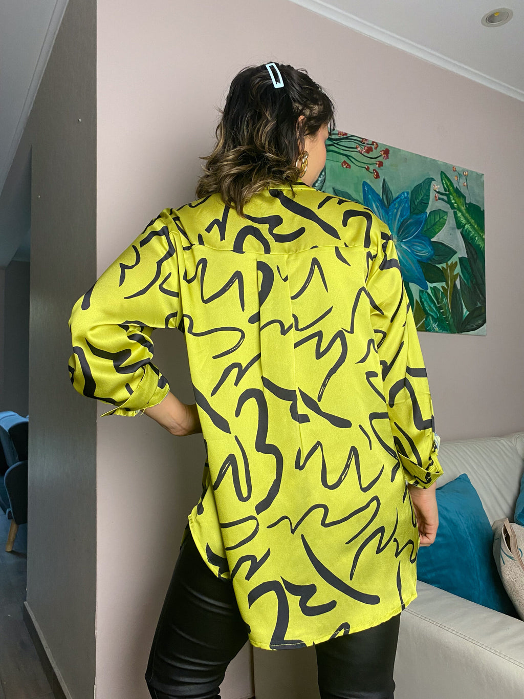 Blusa diseño - Verde claro