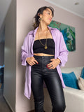 Blusa satín delgadita - Lila