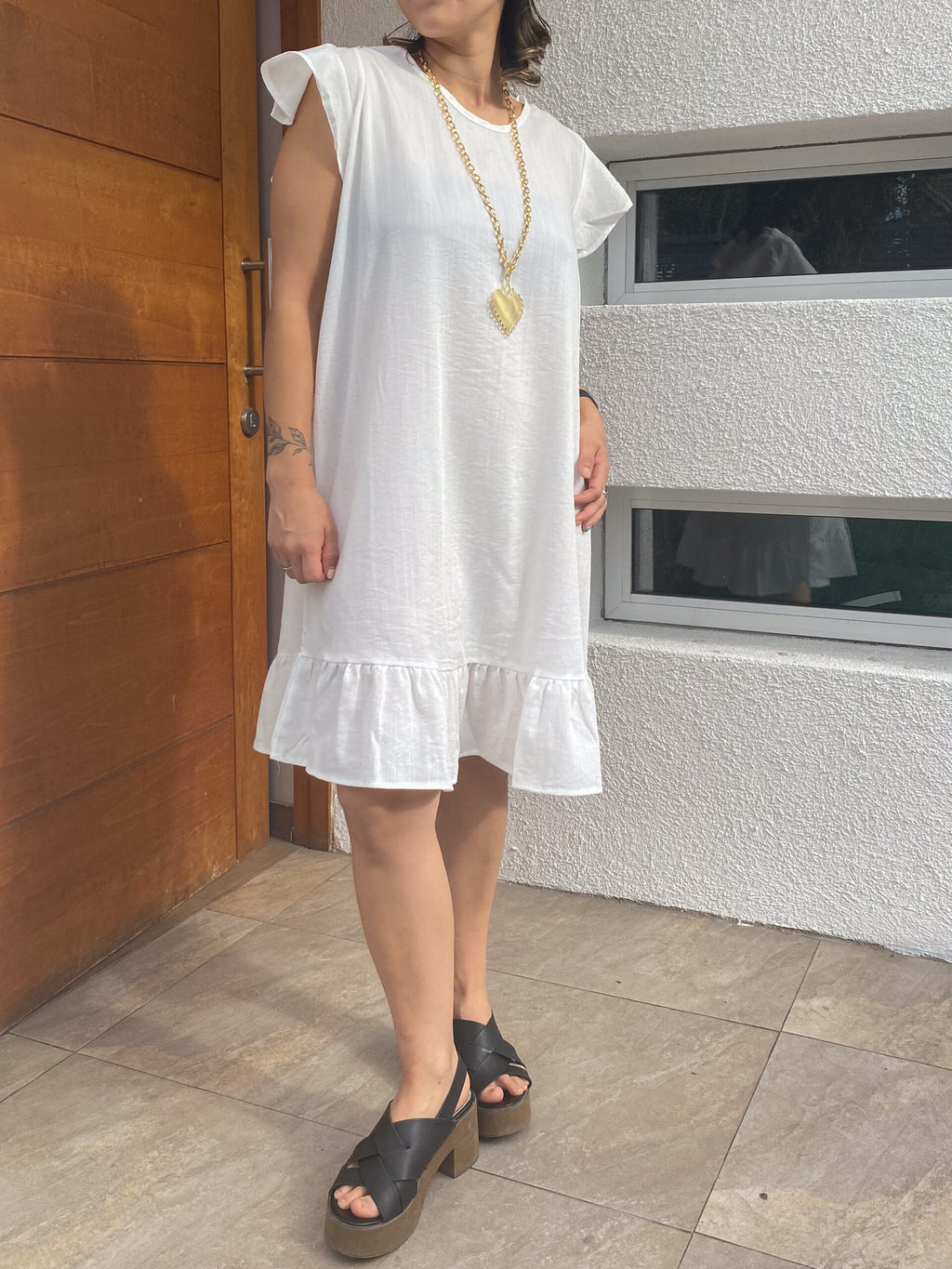 Vestido Miranda - Blanco - Talla L -XL