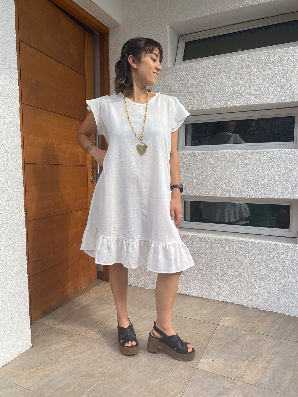 Vestido Miranda - Blanco - Talla L -XL