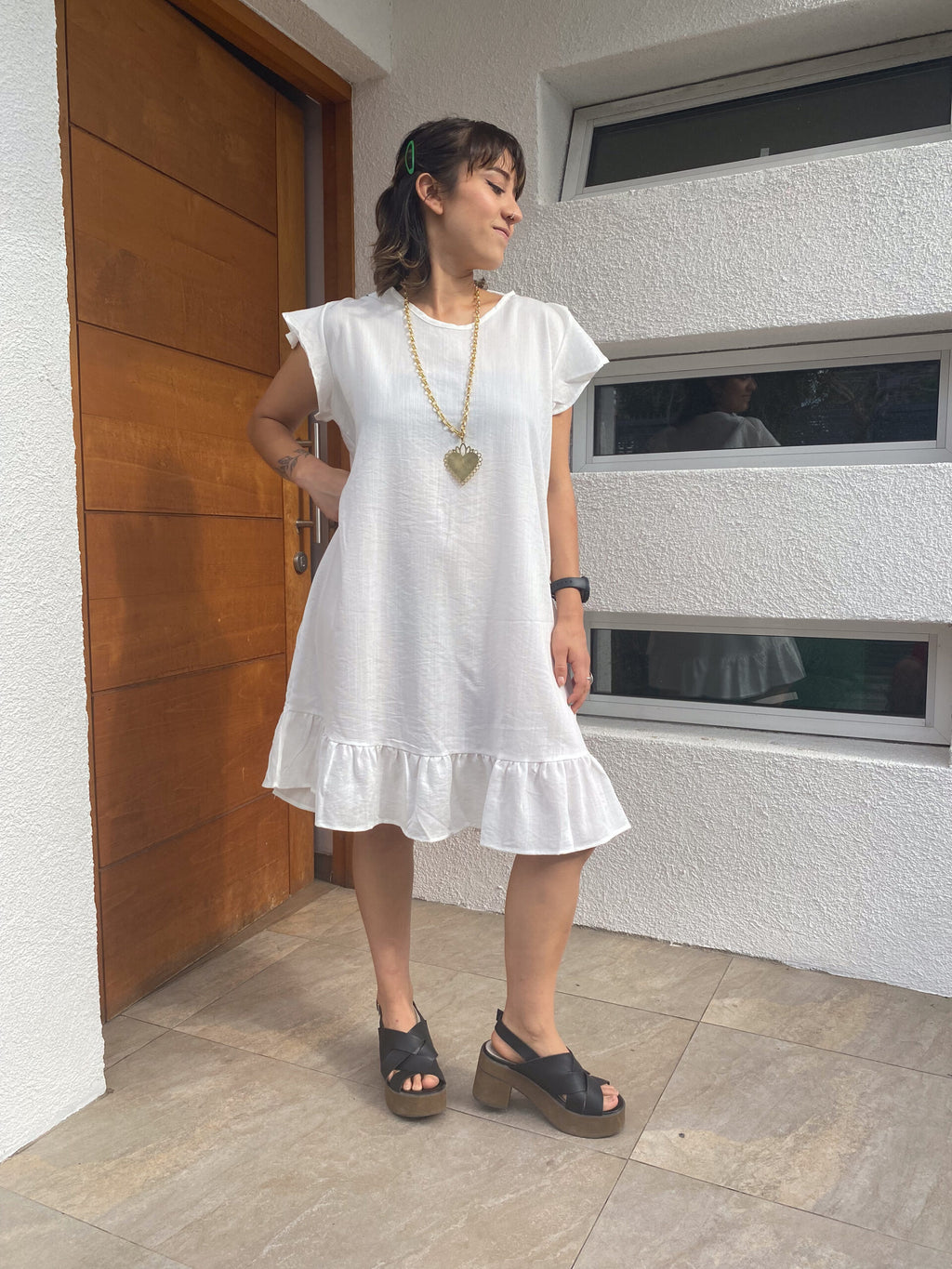 Vestido Miranda - Blanco - Talla L -XL
