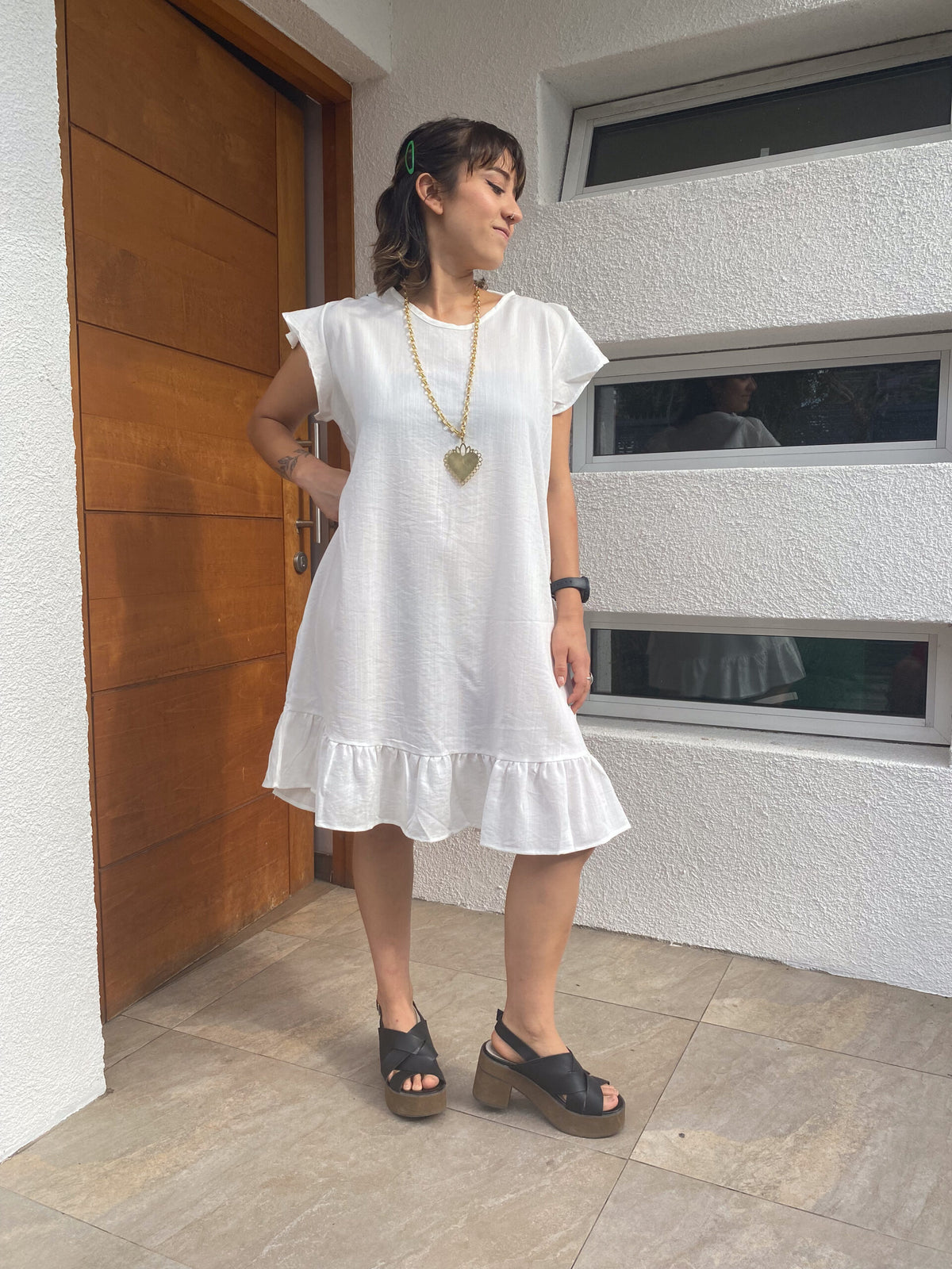 Vestido Miranda - Blanco - Talla L -XL