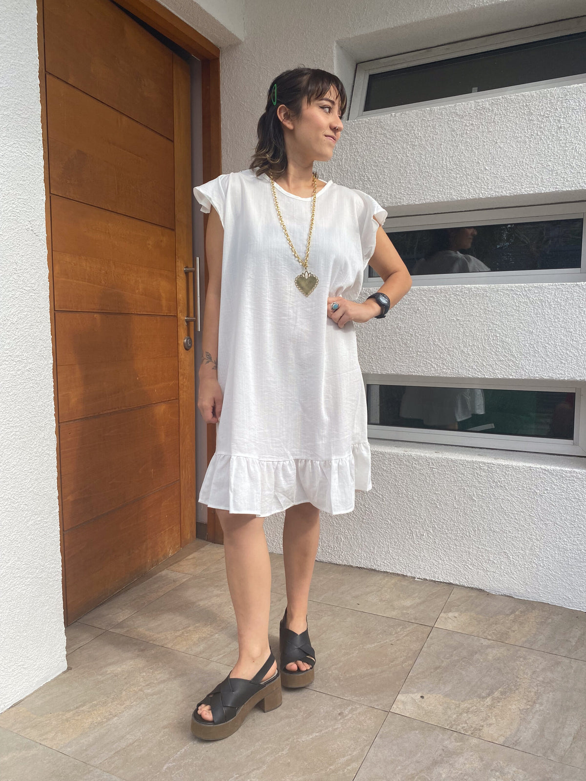 Vestido Miranda - Blanco - Talla L -XL