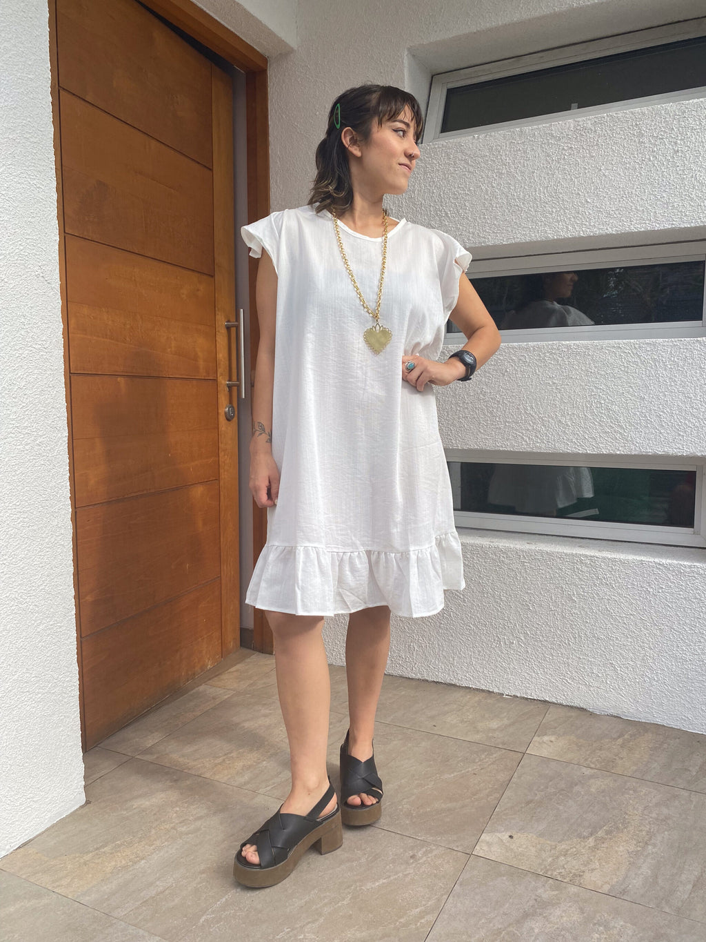 Vestido Miranda - Blanco - Talla L -XL