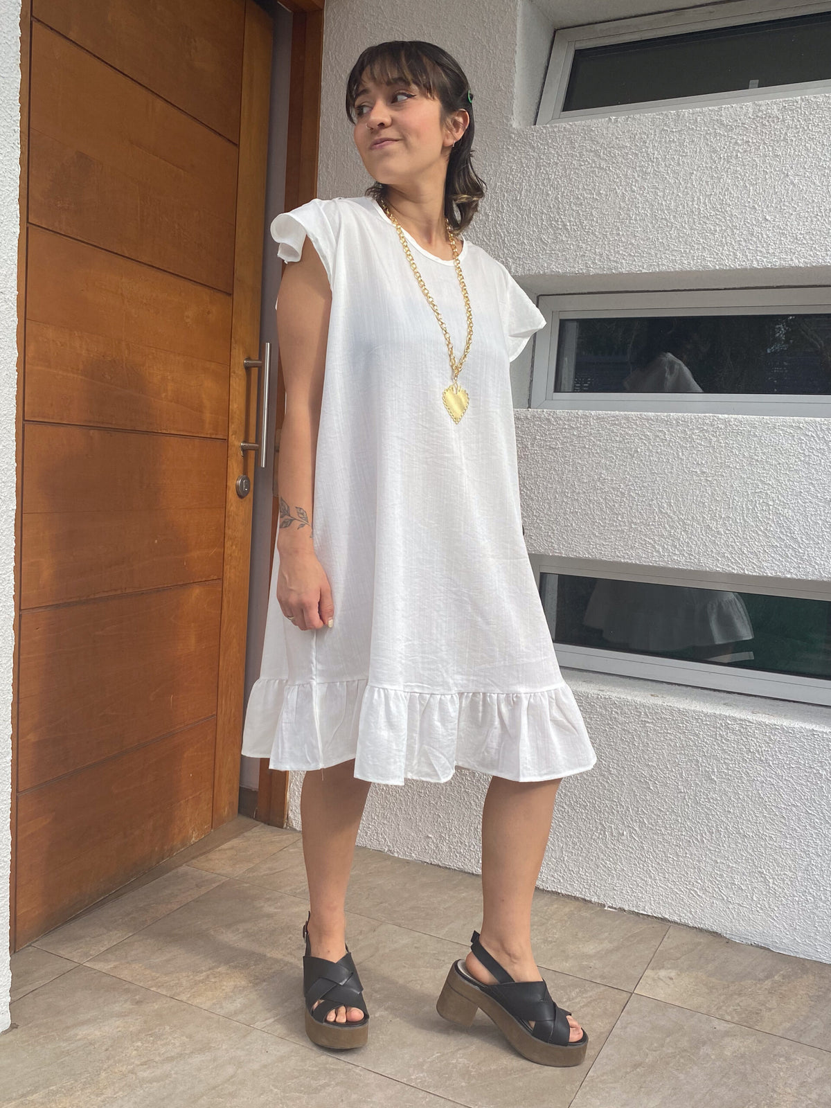 Vestido Miranda - Blanco - Talla L -XL