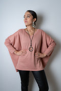 Polera Lanilla Básica - Rosada